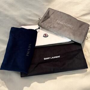 8 Designer Sneaker Shoe Dust Bag Moncler Saint Laurent Tom Ford Prada